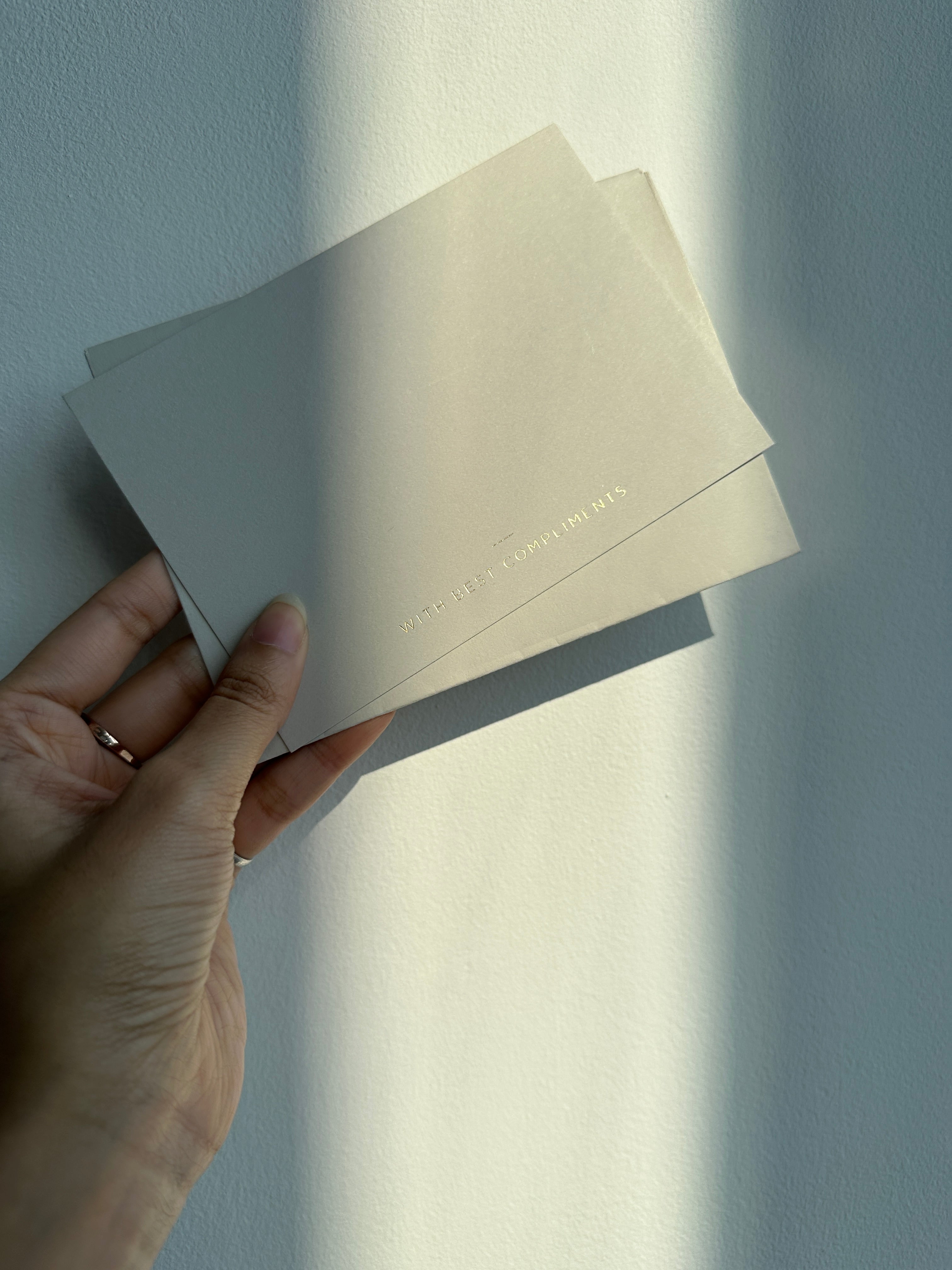 White butter With best compliment cards (foiled) set of 5