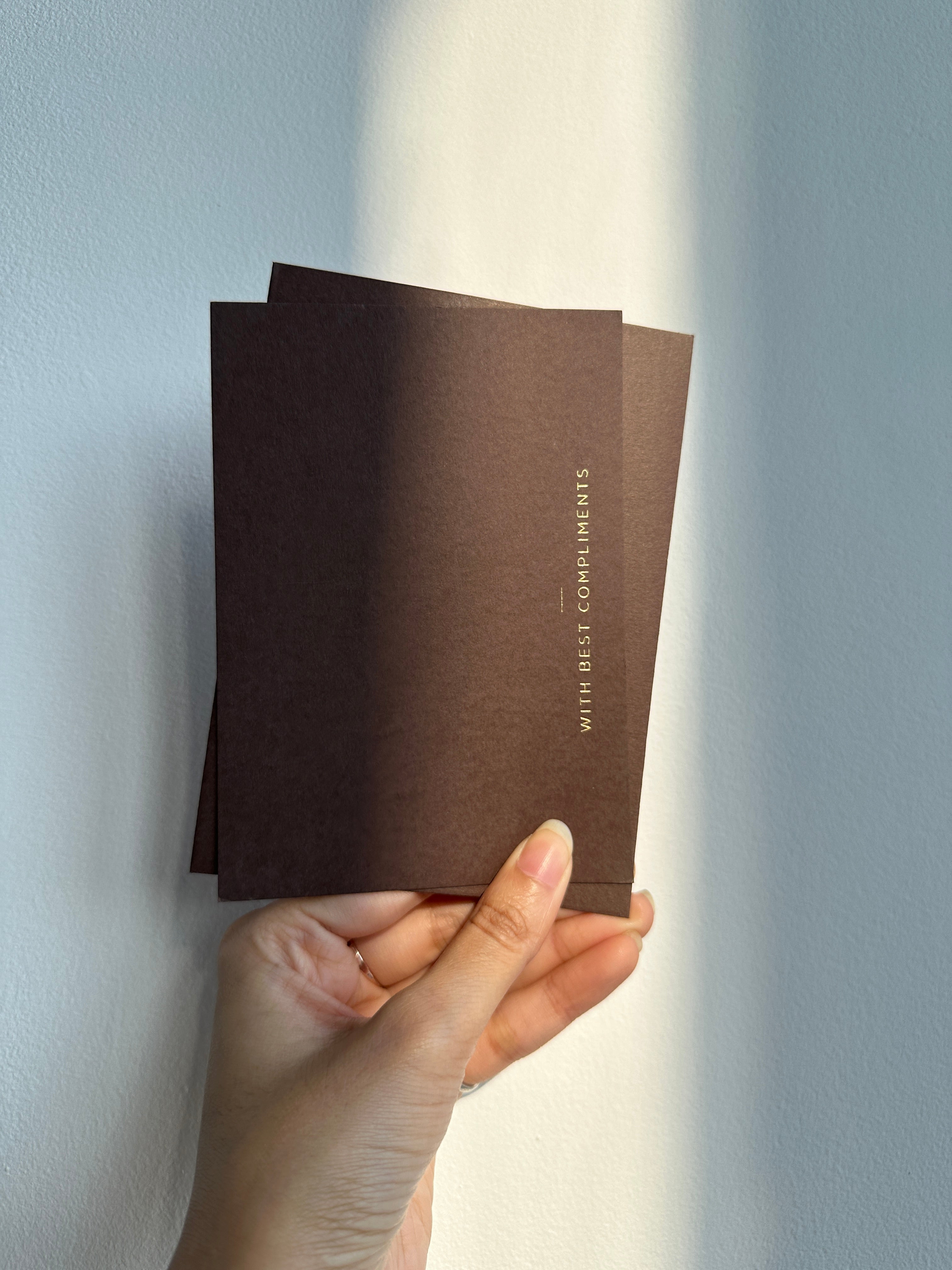 Mahogany With best compliment cards (foiled) set of 5