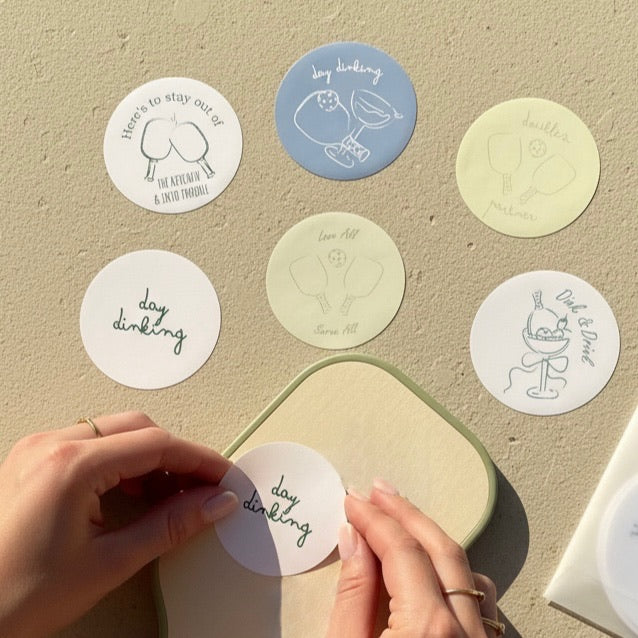 Pickleball Sticker Set (Set of 8)