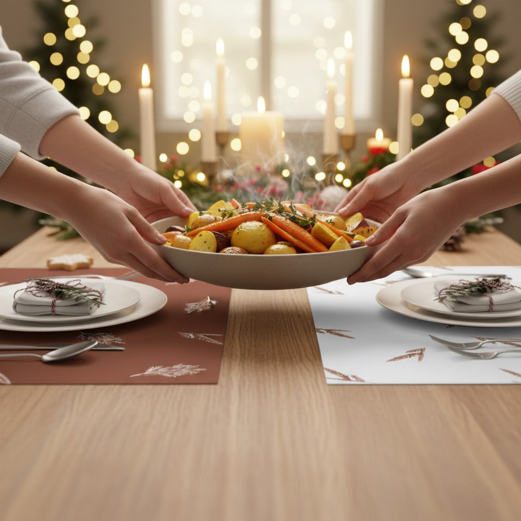 Coral Paper Tablemats <br/> Set of 50