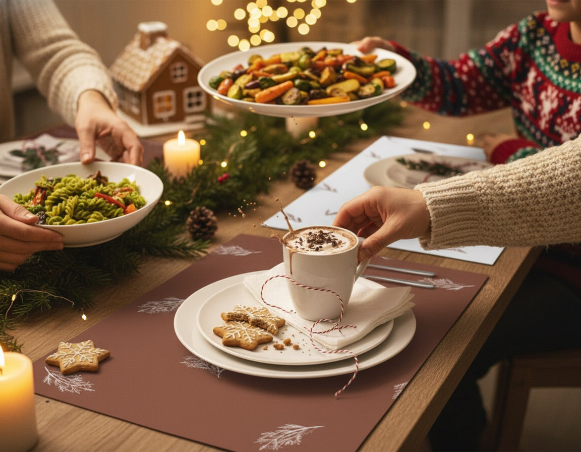 Coral Paper Tablemats <br/> Set of 50