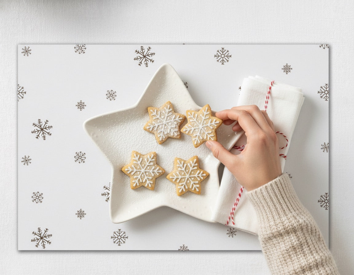 Snowflake Paper Tablemats <br/> Set of 50
