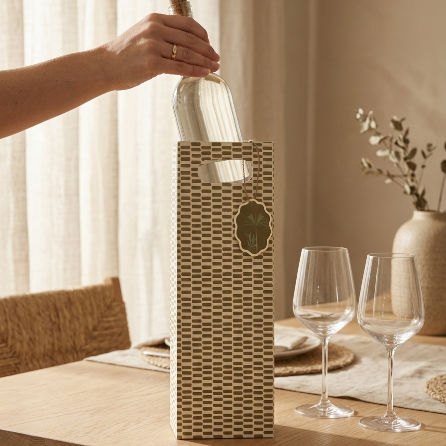 Oak Wine Bag (4 × 16.5 × 4 inches)