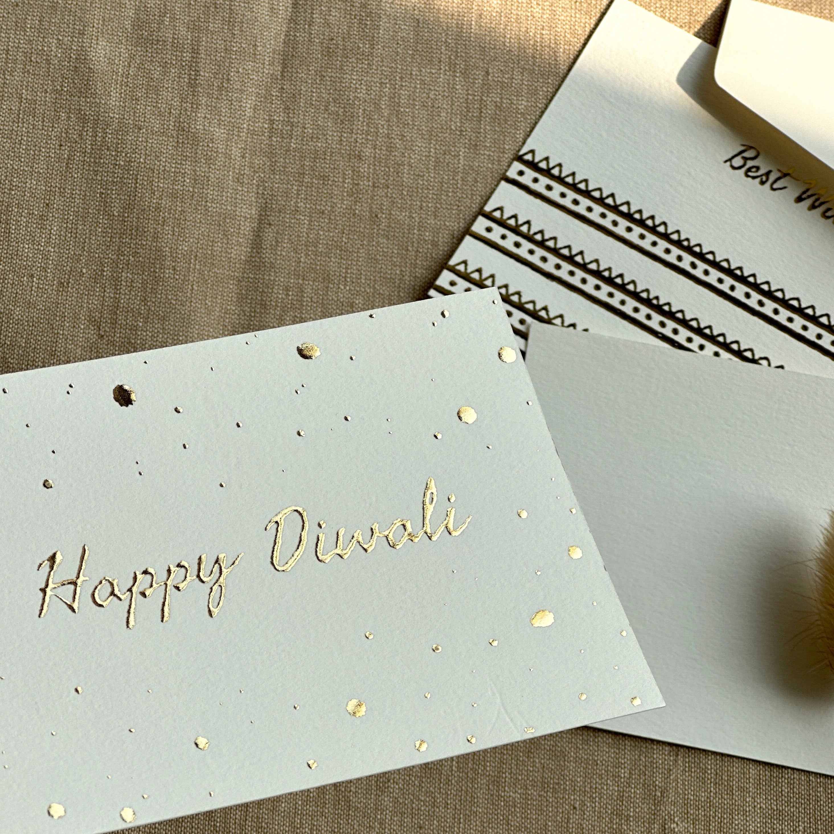 Diwali festive cards (foiled) set of 6