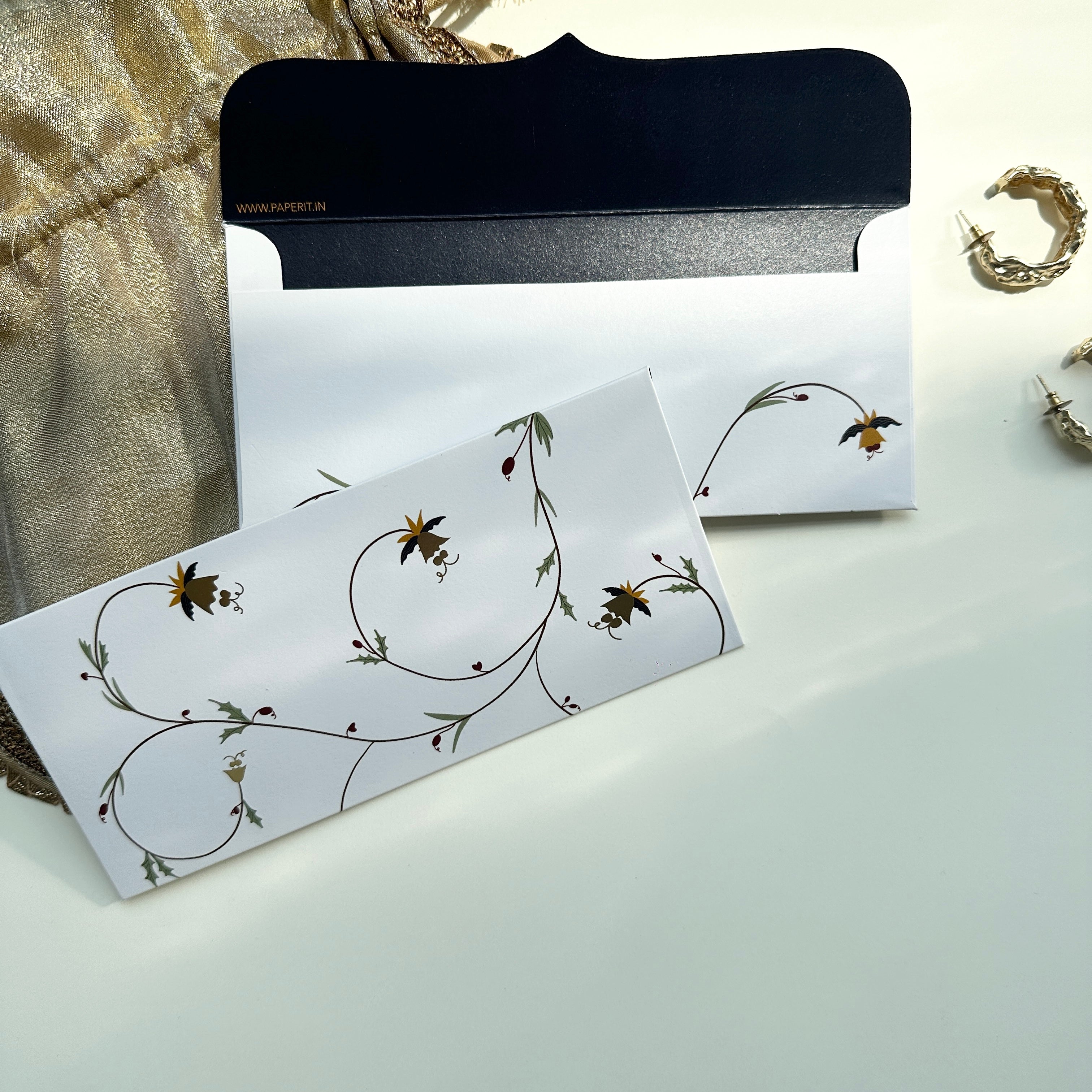 Curly charms money envelopes (foiling) set of 12