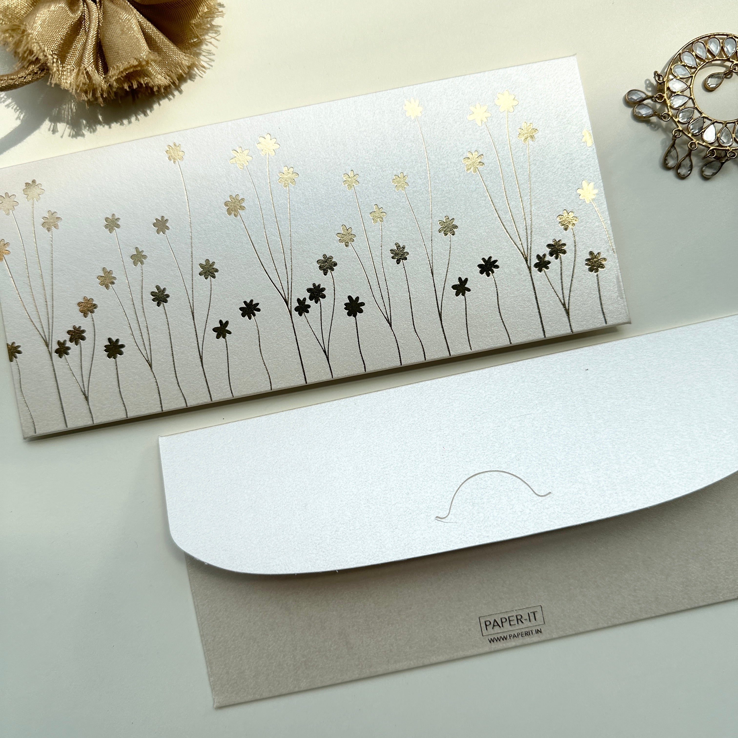 Blossom money envelopes (foiling) set of 12