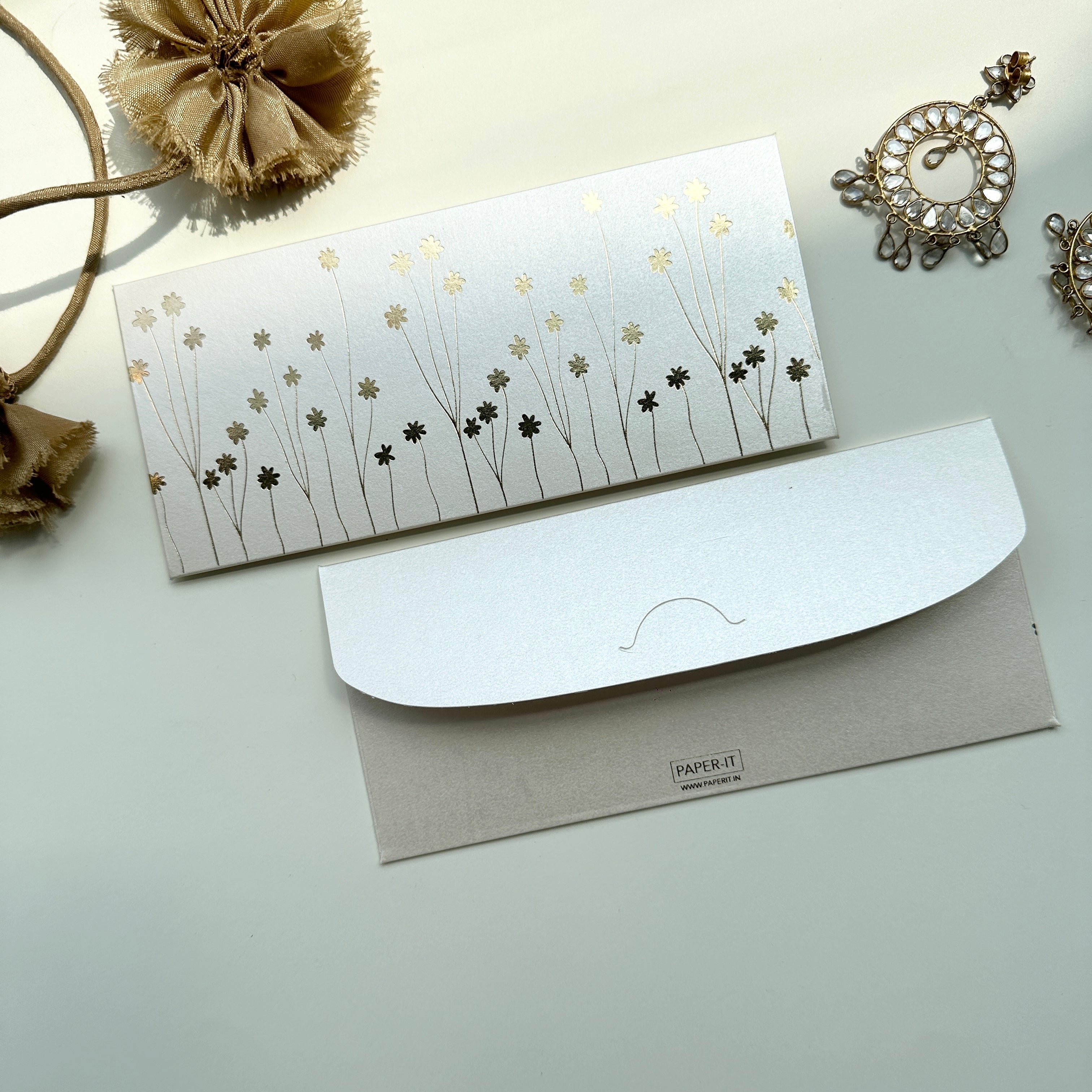 Blossom money envelopes (foiling) set of 12