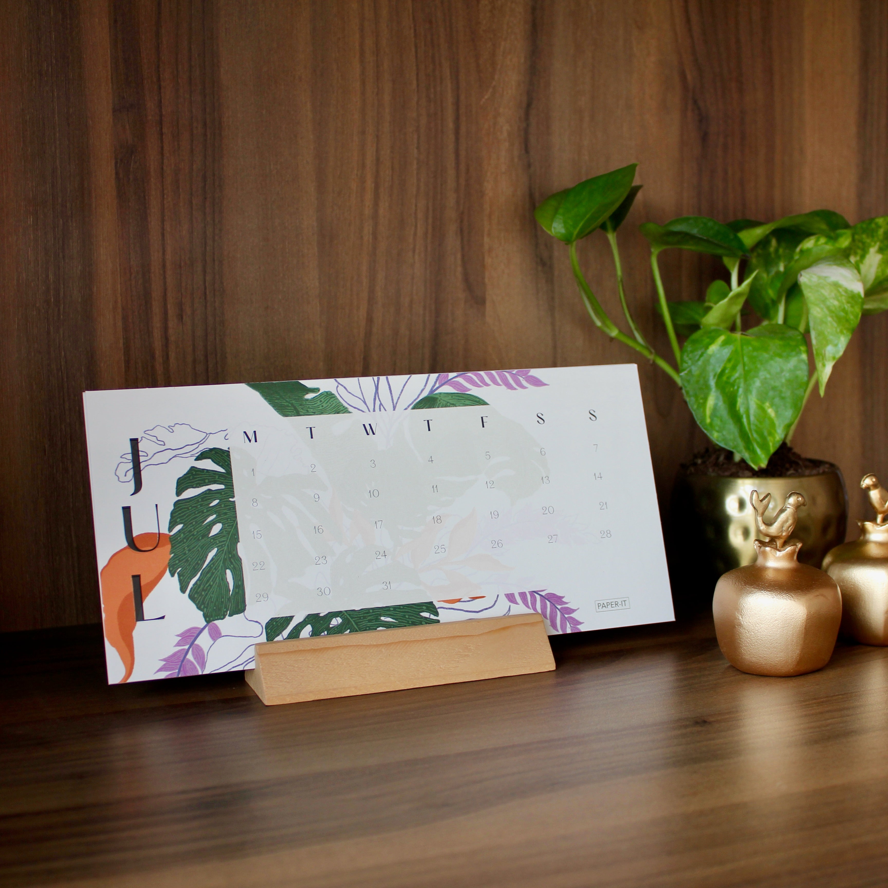 2024 Floral Paradise Desk Calendar