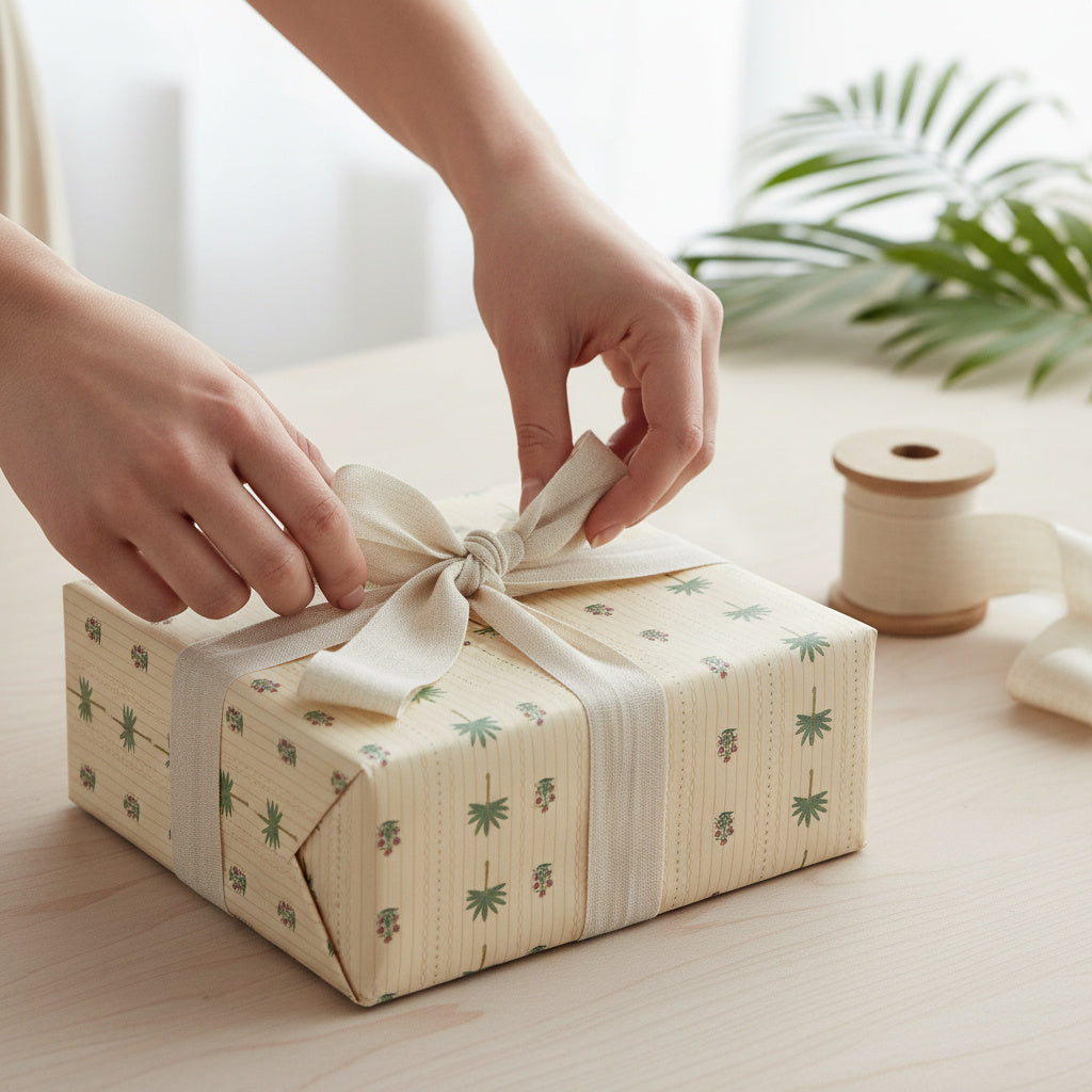 Palm & Petals wrapping sheets+note cards.