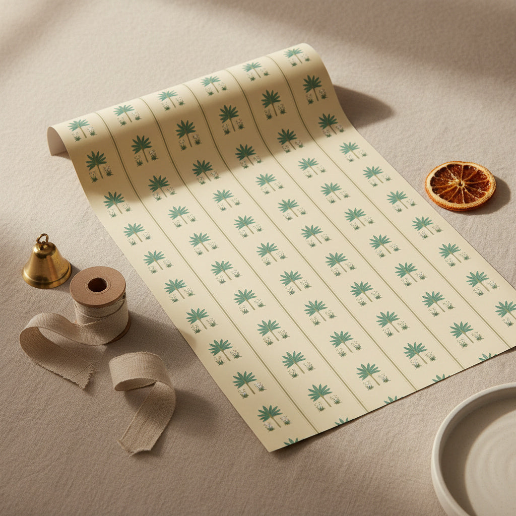 Palm lines wrapping sheets+note cards