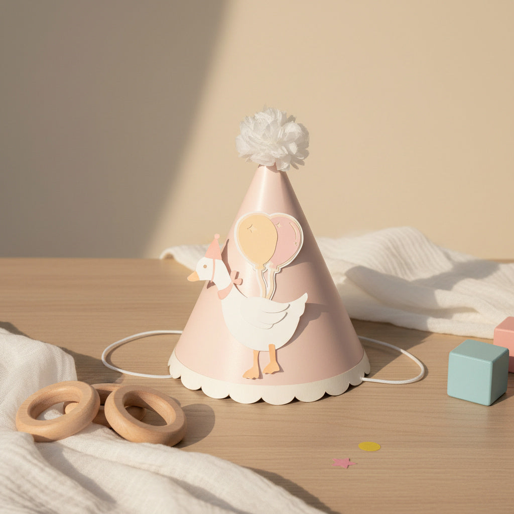 Goose & Balloons party hats (set of 5)