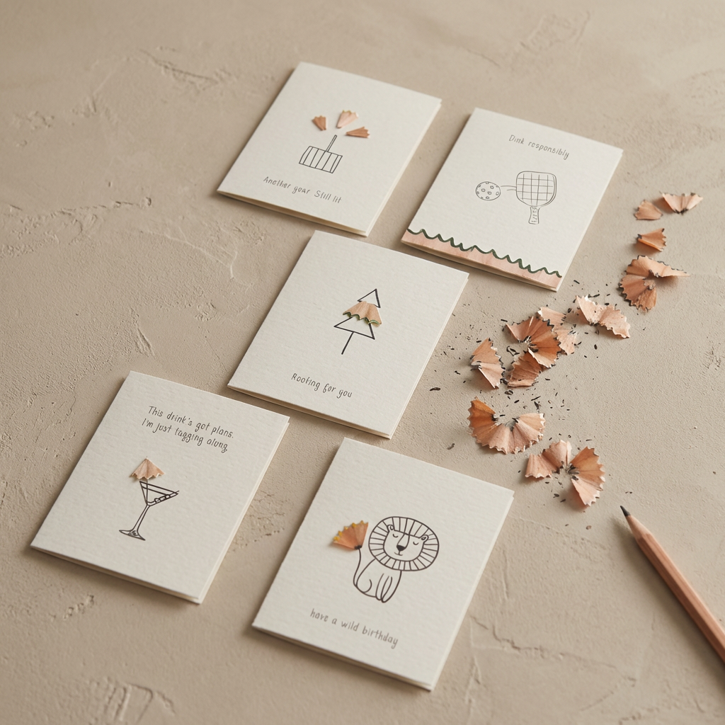Little Celebrations – Pencil Shaving Card Set (Set of 5)