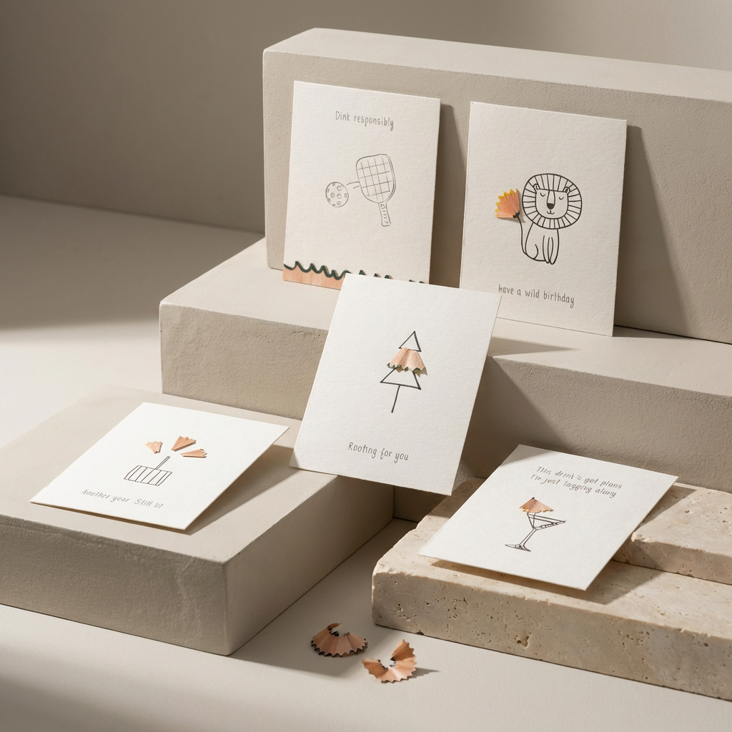 Little Celebrations – Pencil Shaving Card Set (Set of 5)