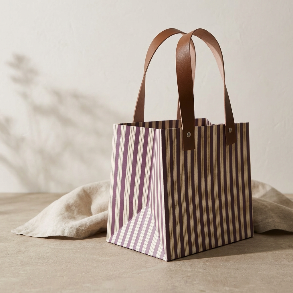 Plum Gift Bag (6.4 in × 6 × 4.5 INCHES)