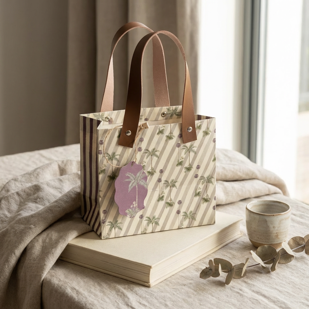 Palm Gift Bag (6.4 in × 6 × 4.5 inches)