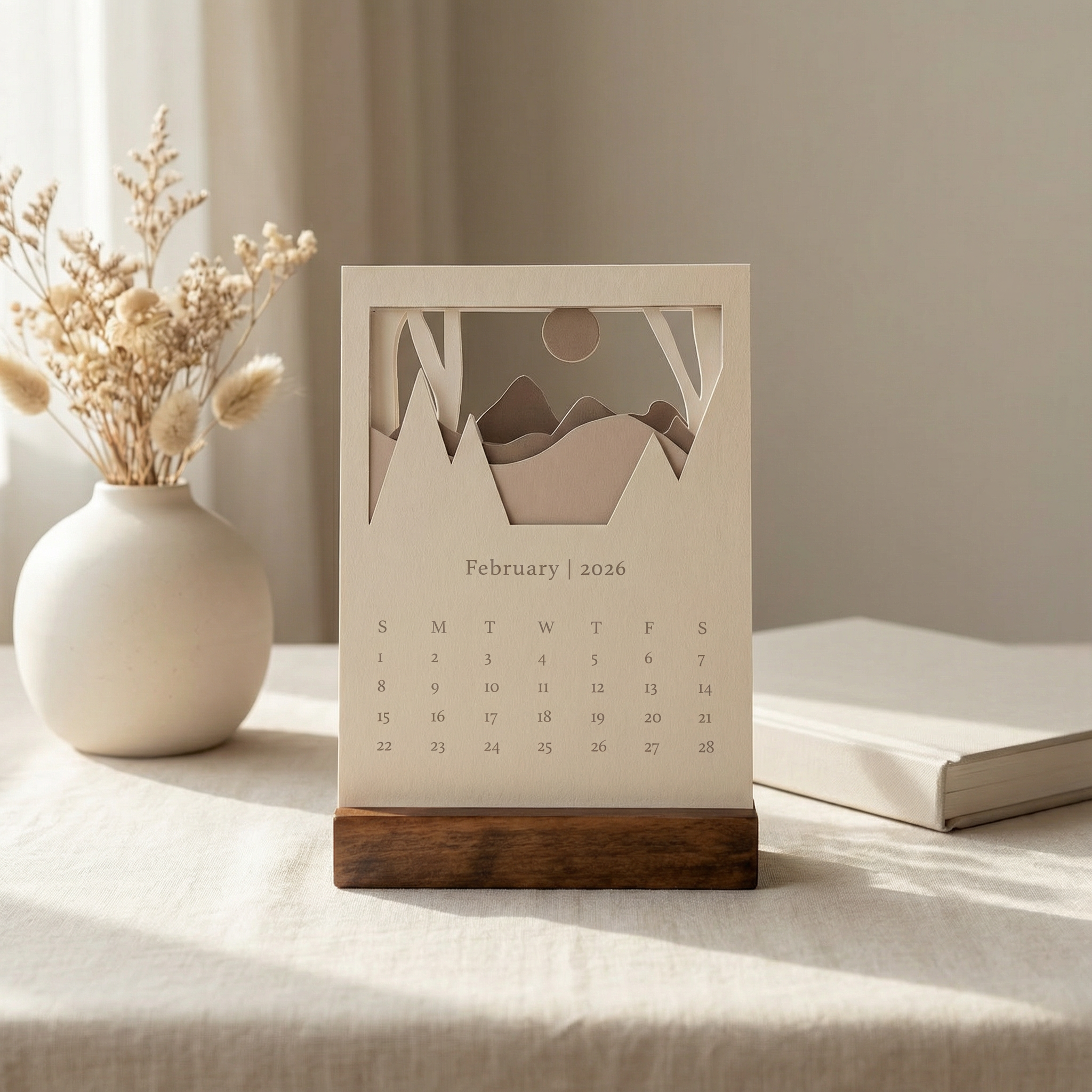 2026 Landscape Desk Calendar