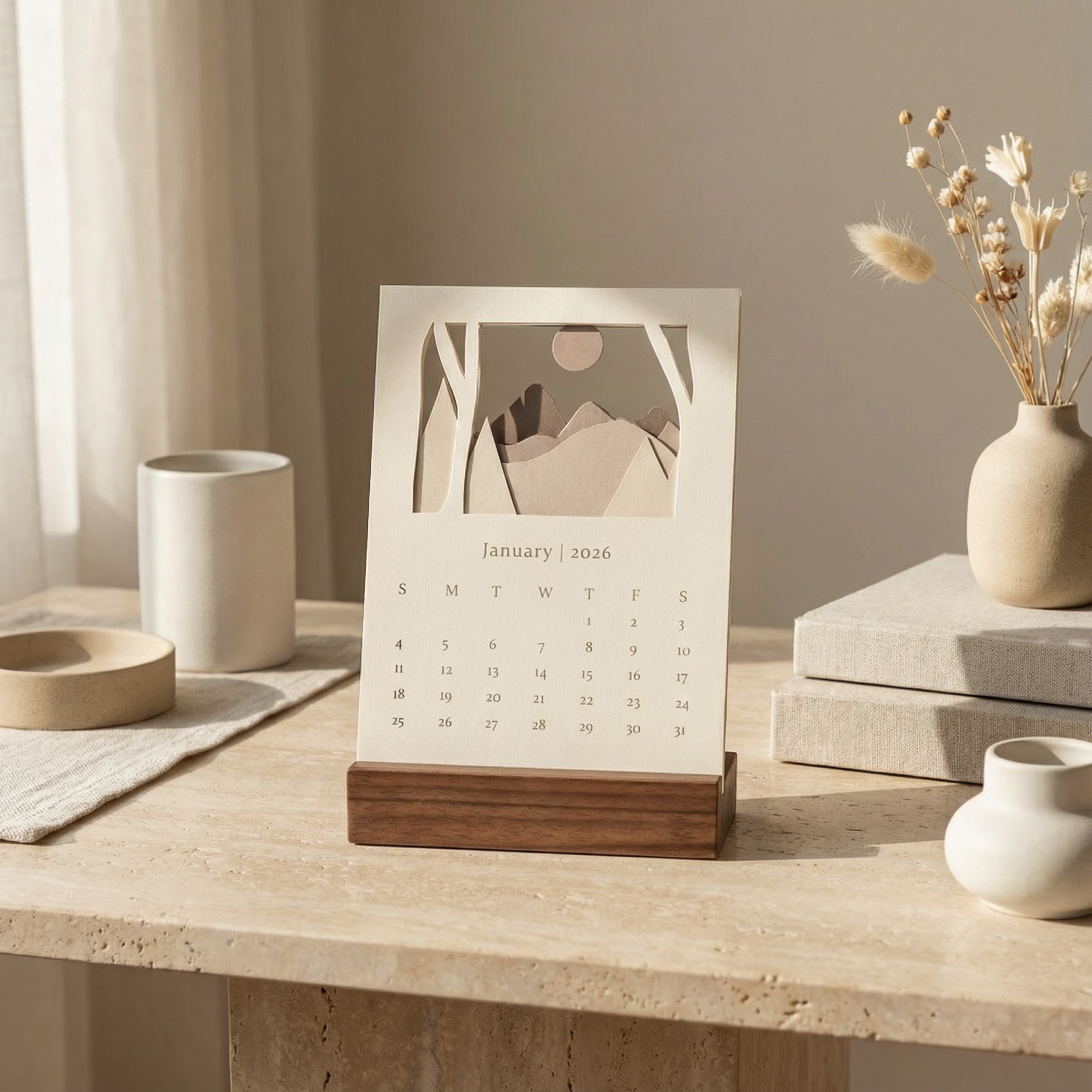 2026 Landscape Desk Calendar