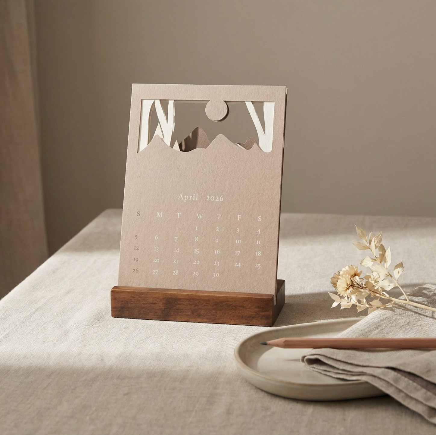 2026 Landscape Desk Calendar