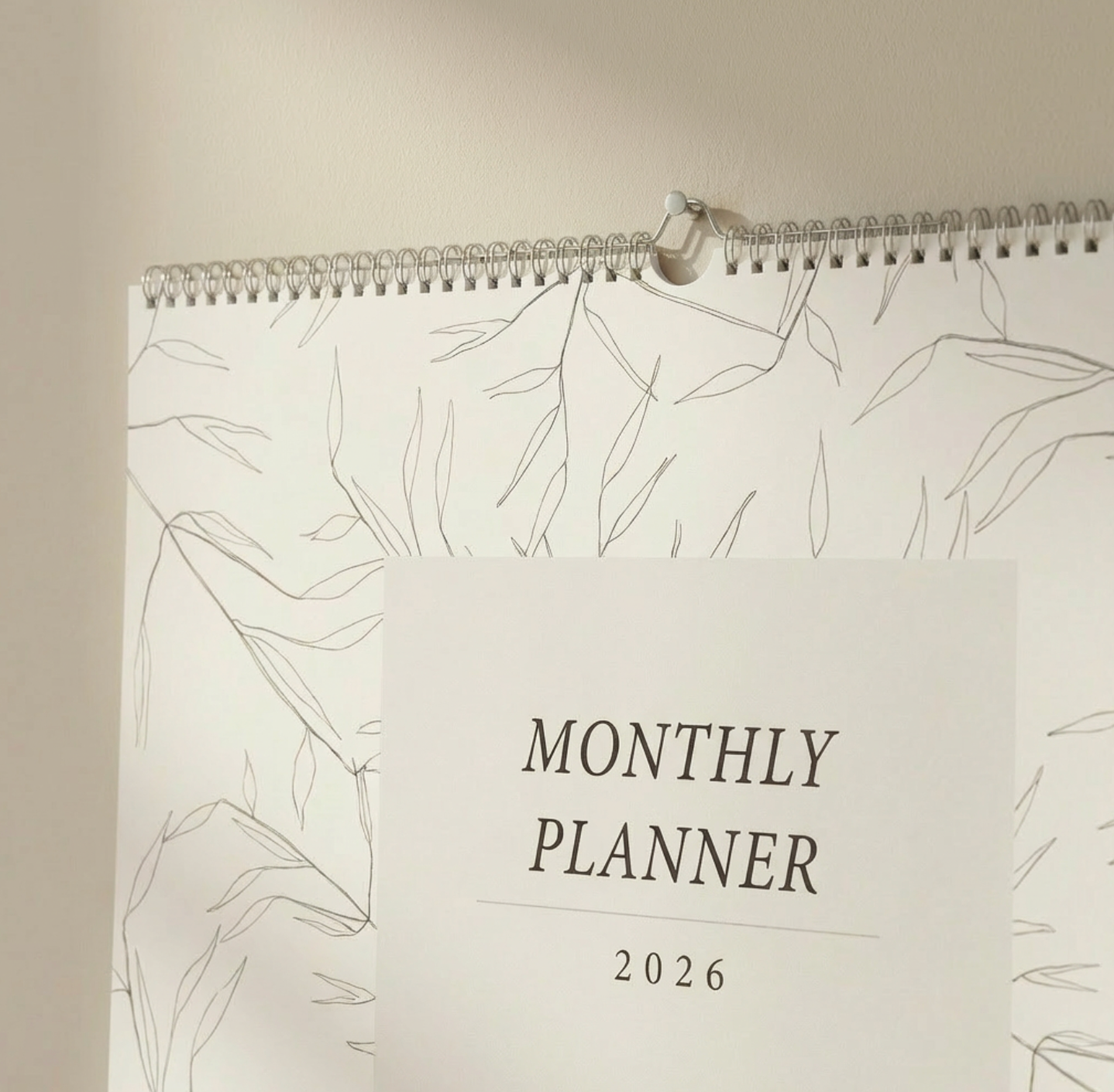 DIY Linen monthly planner