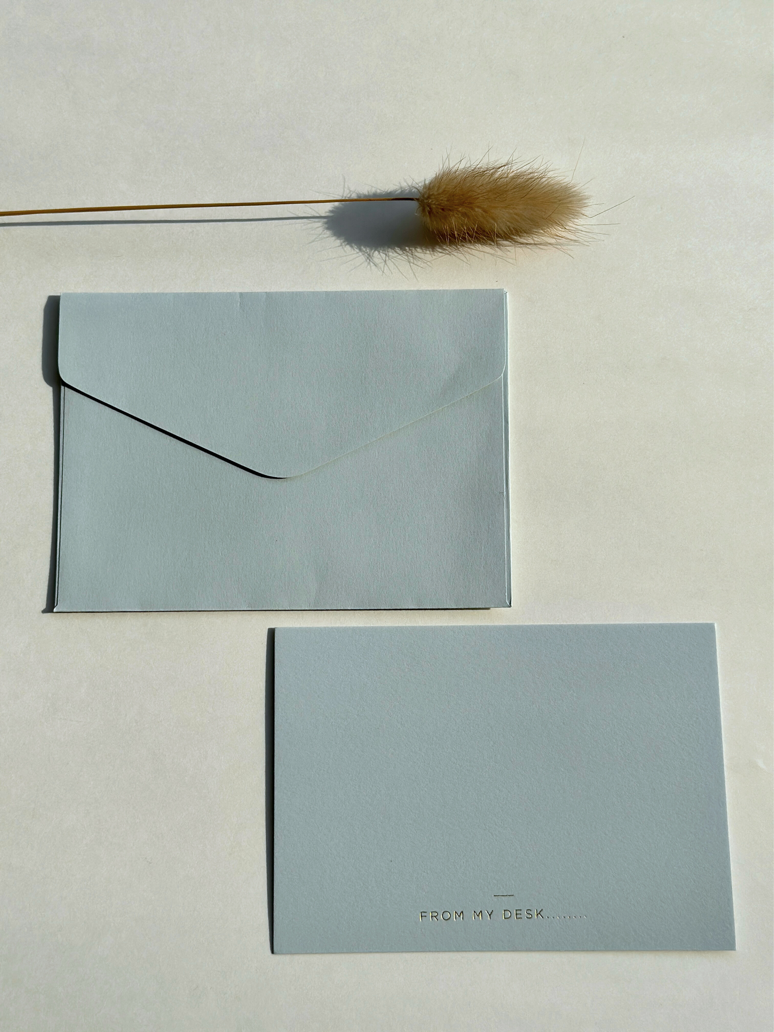 Sky blue From my desk cards (foiled) set of 5