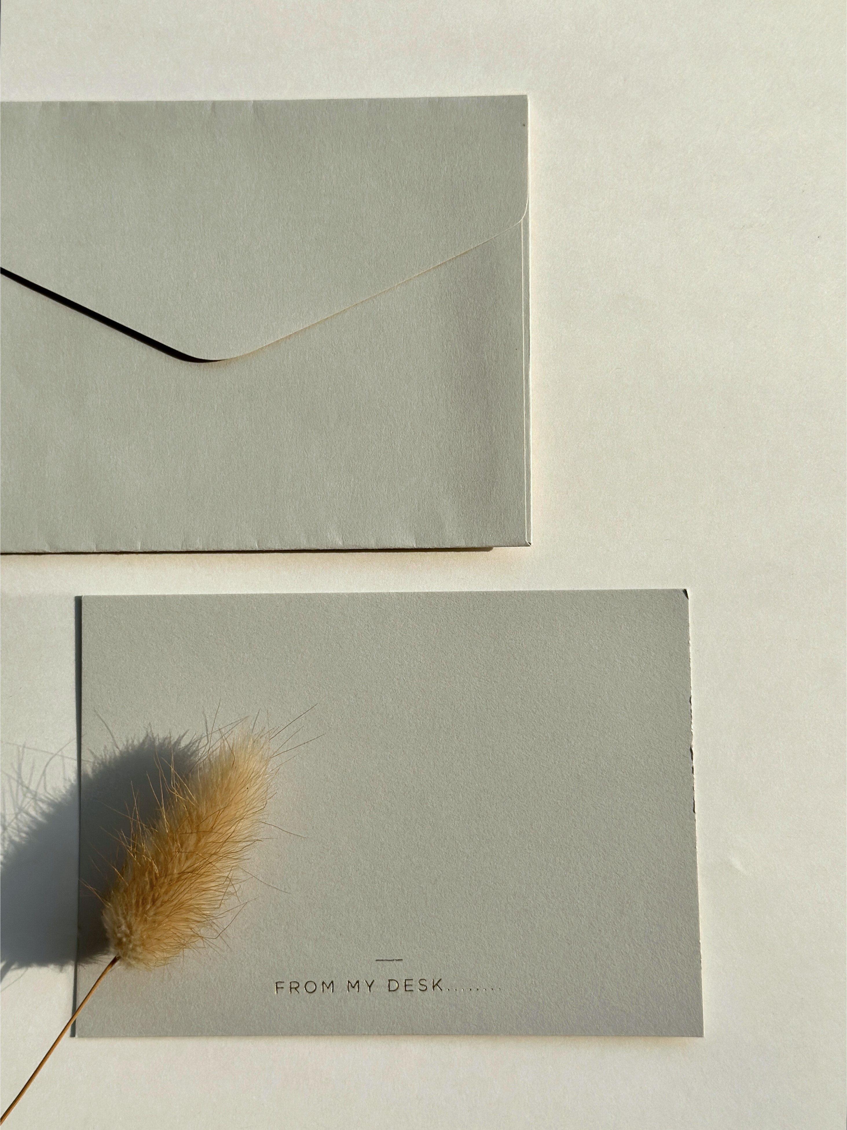 White butter From my desk cards (foiled) set of 5