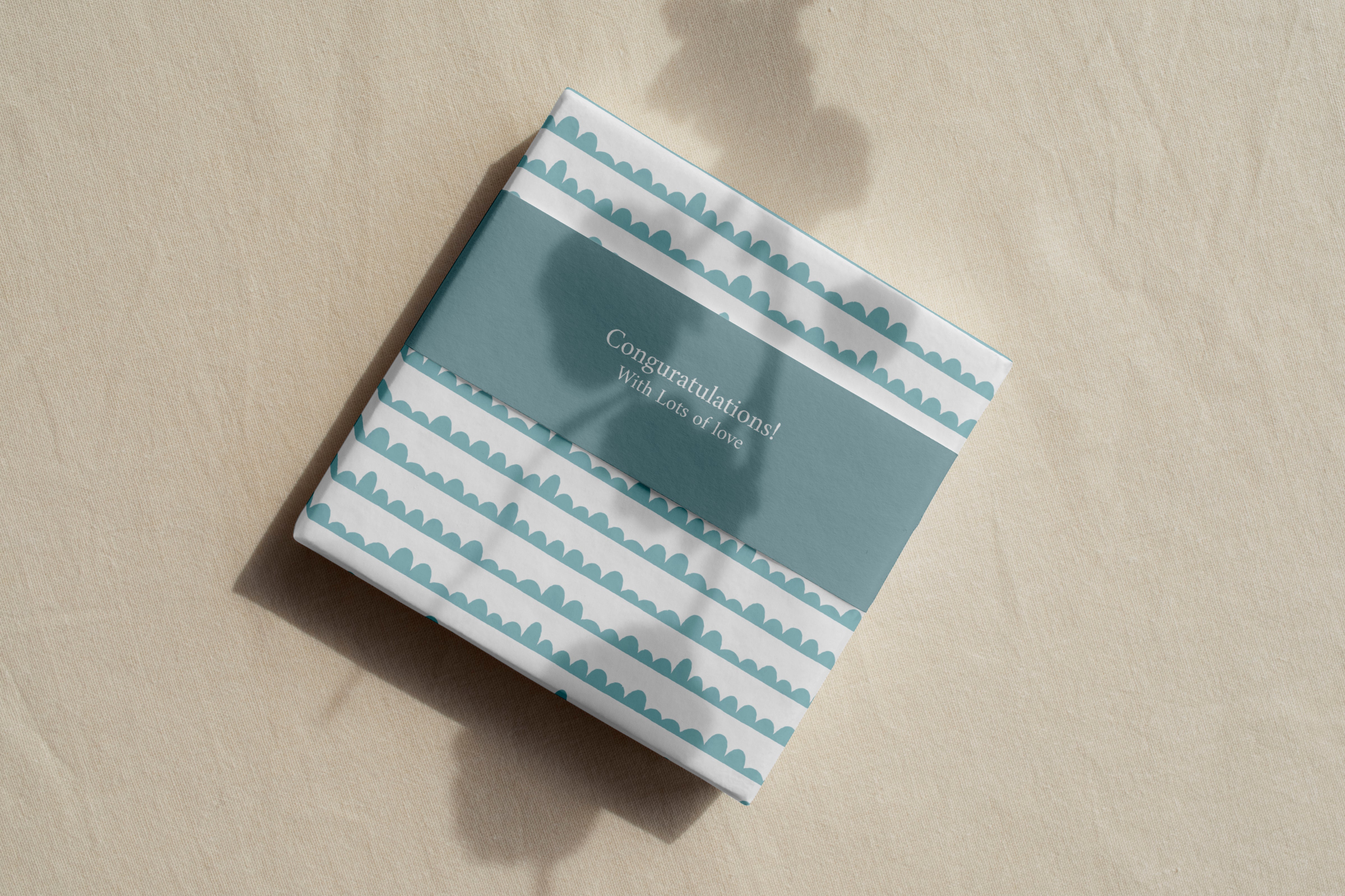 Acqua wrapping sheets+note cards (set of 5)