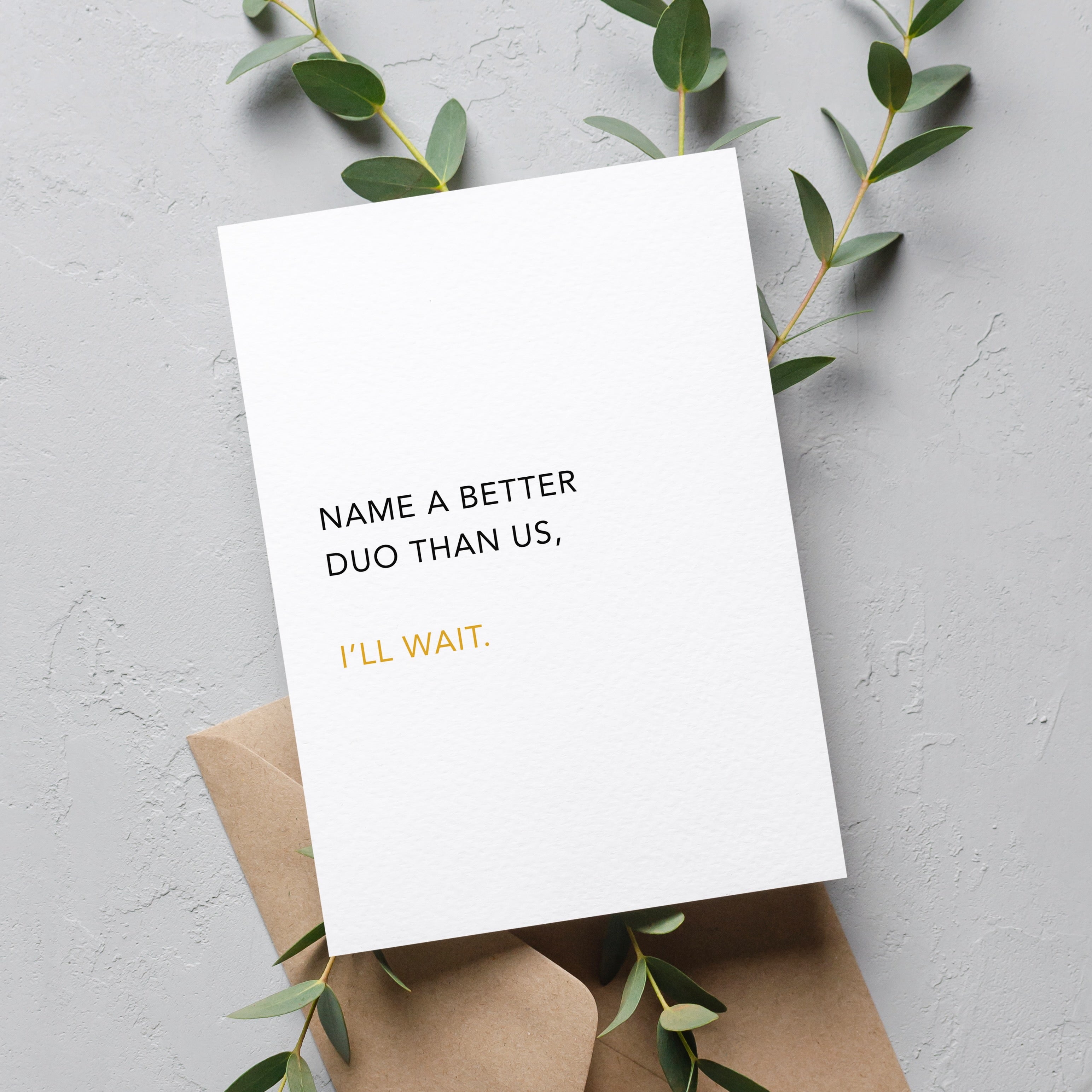Duo <br/> Greeting Card