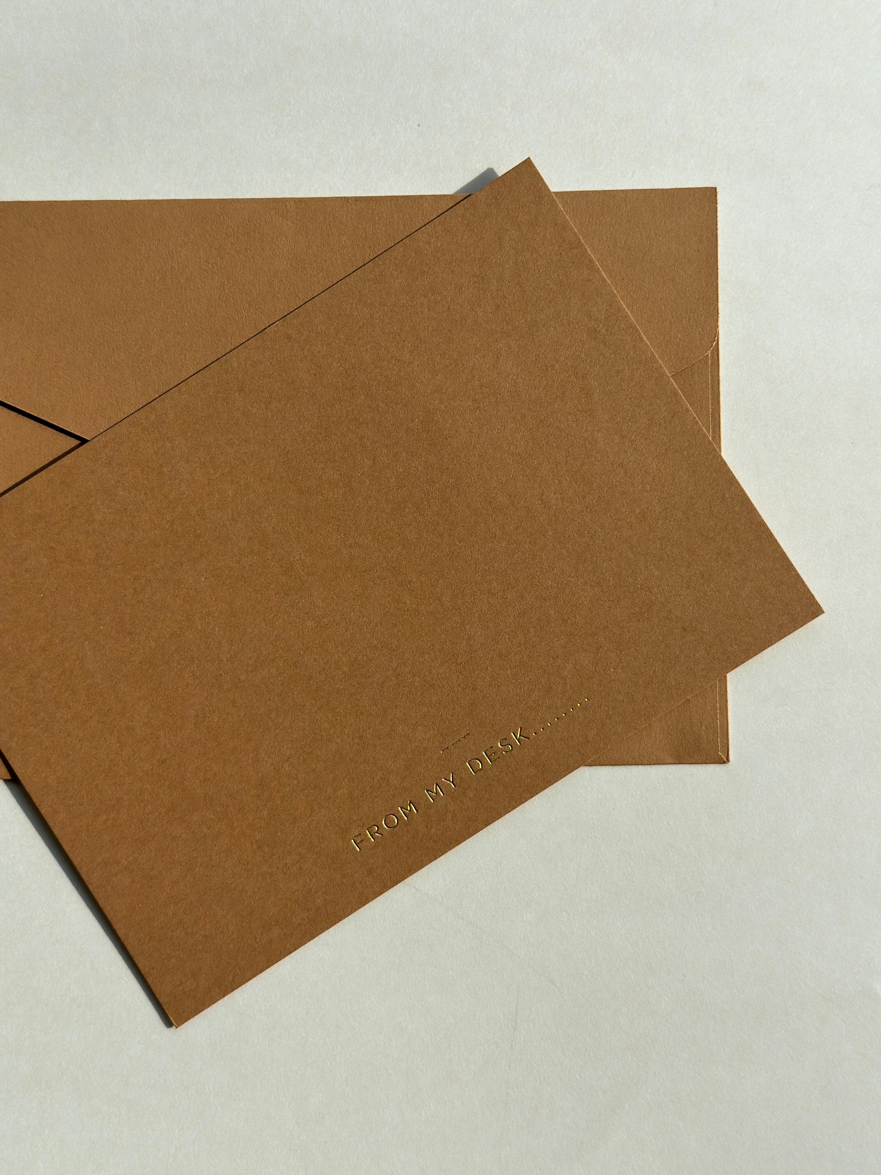 Sand From my desk cards (foiled) set of 5