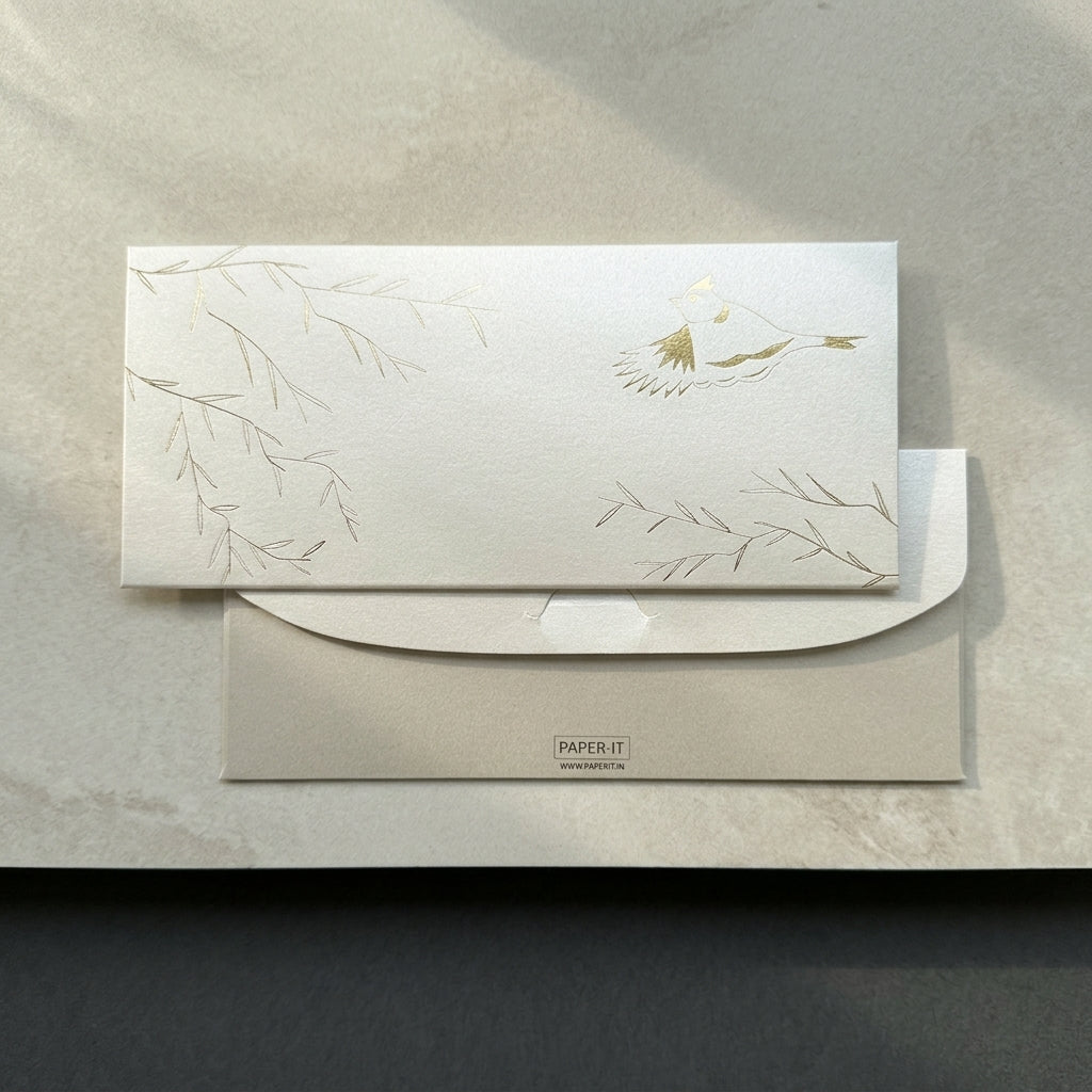 Bird song money envelopes (foiling)