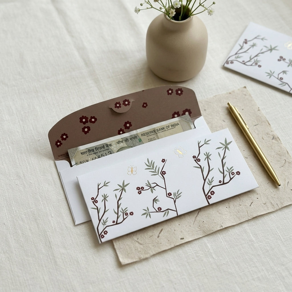Butterfly kisses money envelopes (foiling)
