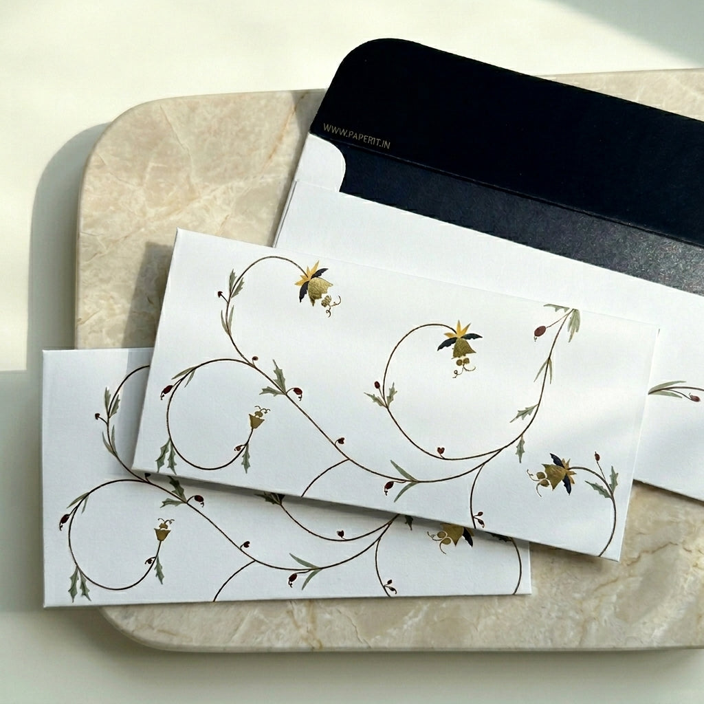 Curly charms money envelopes (foiling)