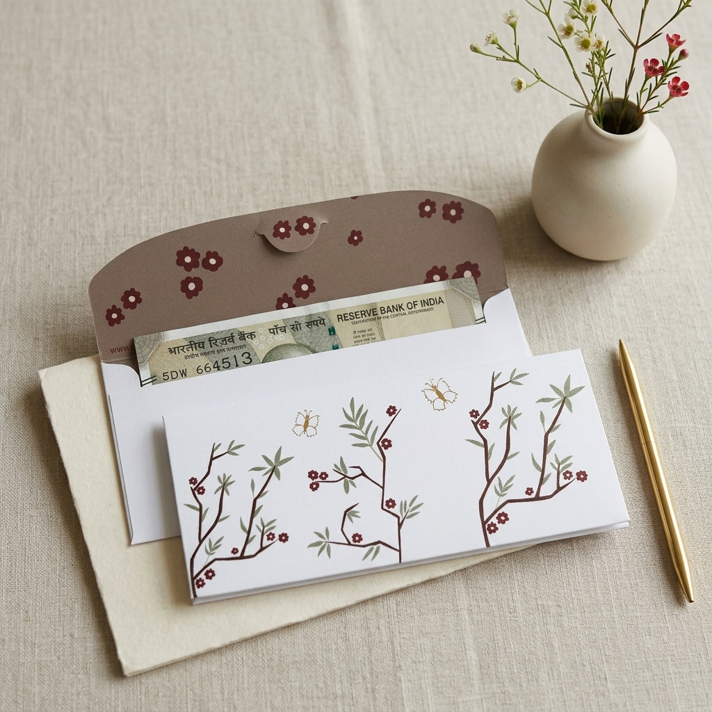 Butterfly kisses money envelopes (foiling)