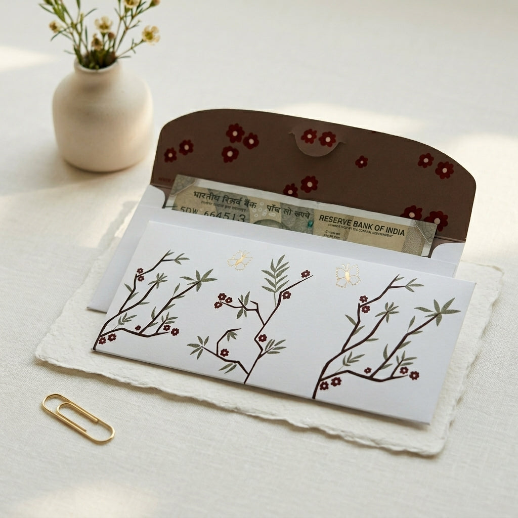 Butterfly kisses money envelopes (foiling)