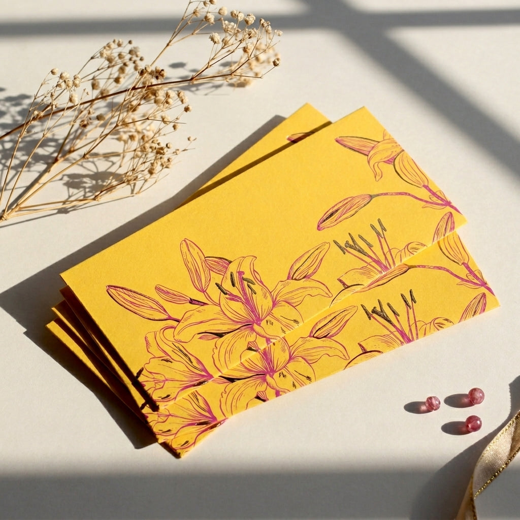 Canary money envelopes (foiling)