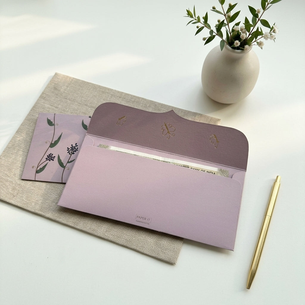 Petal Pockets money envelopes (foiling)