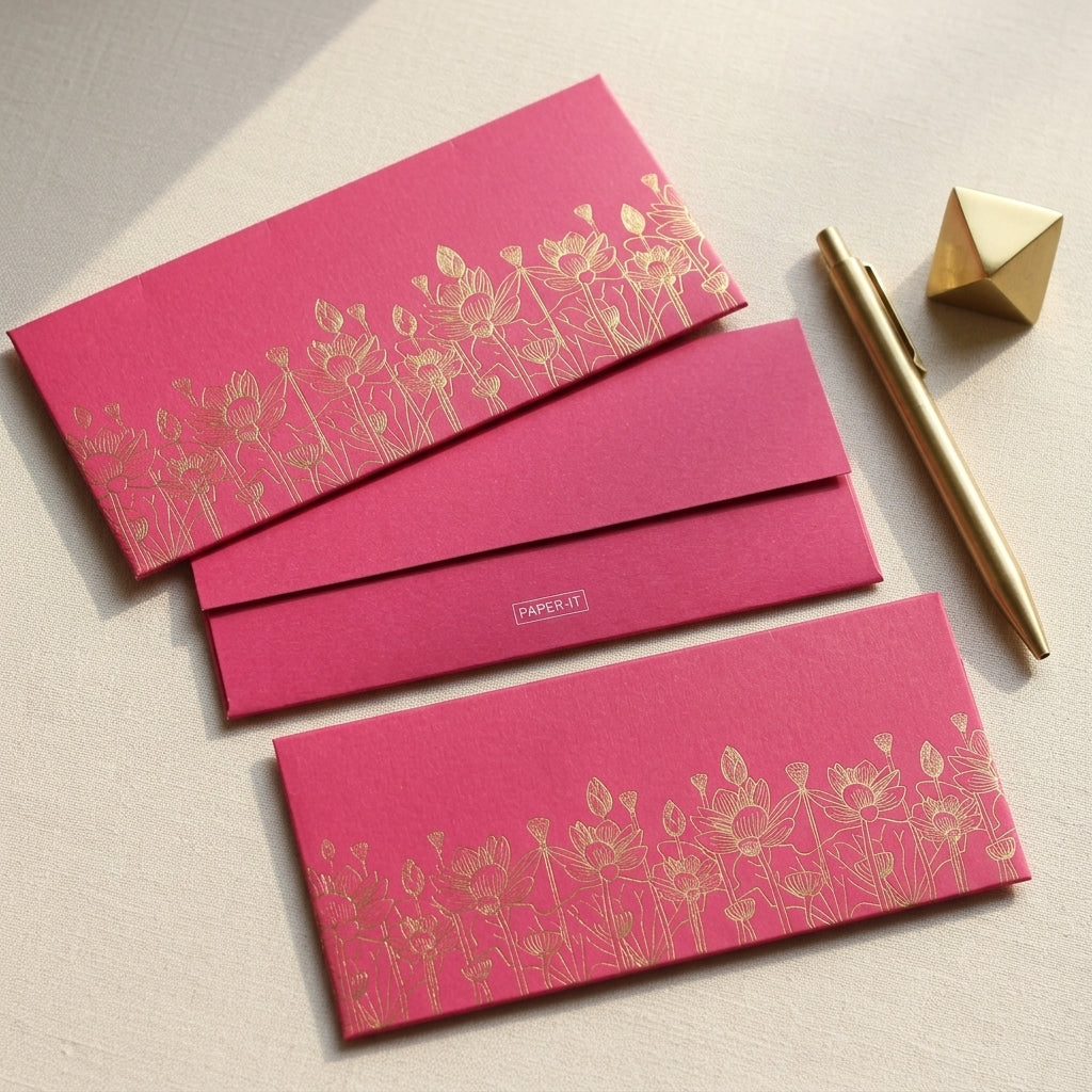 Lotus money envelopes (foiling)