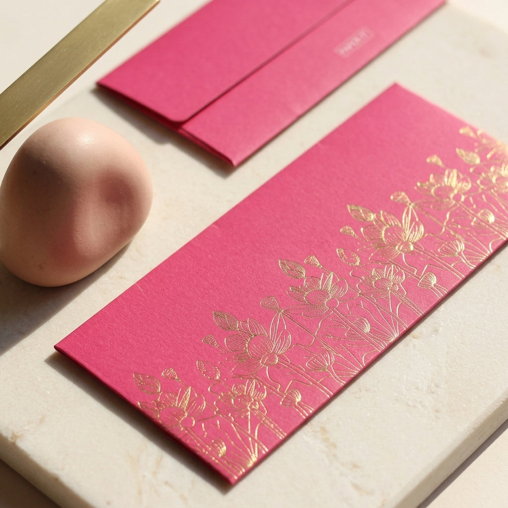 Lotus money envelopes (foiling)