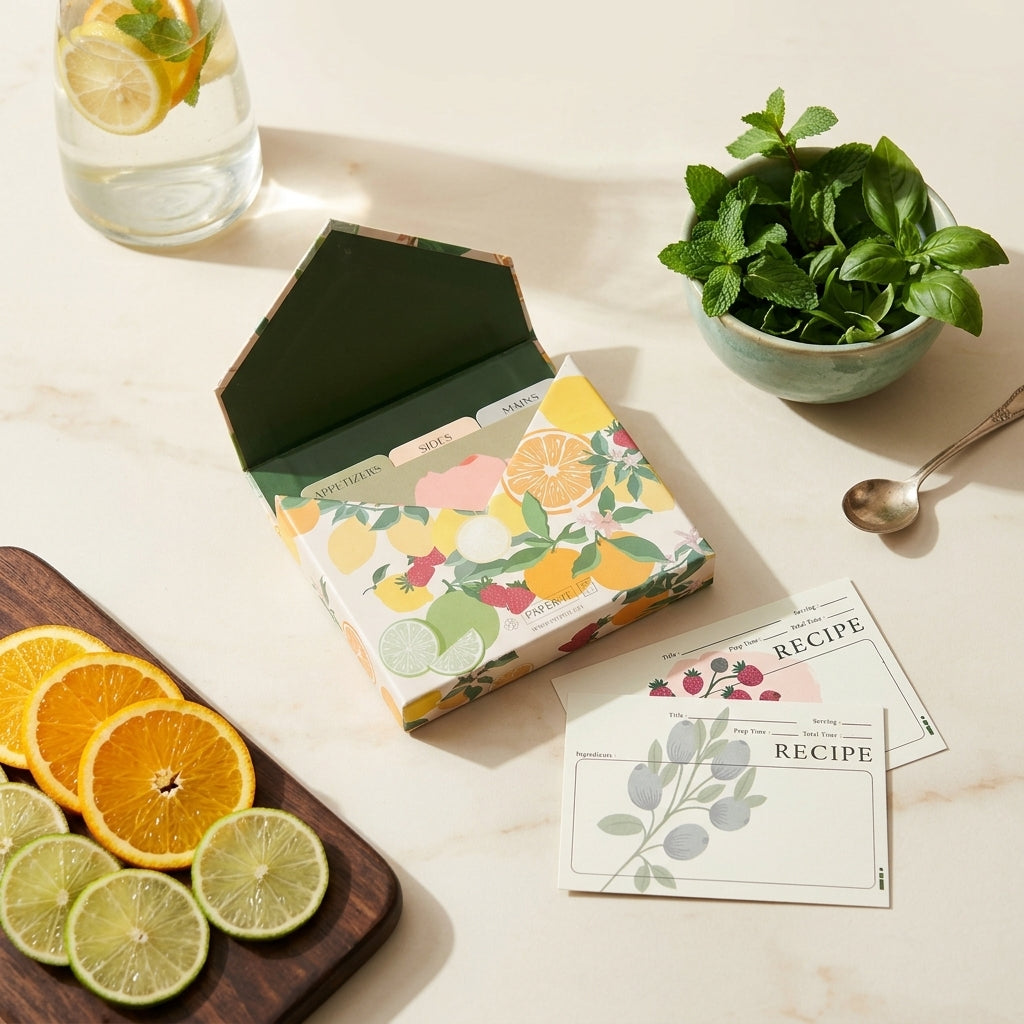Citrus Grove | Recipe Cards Box