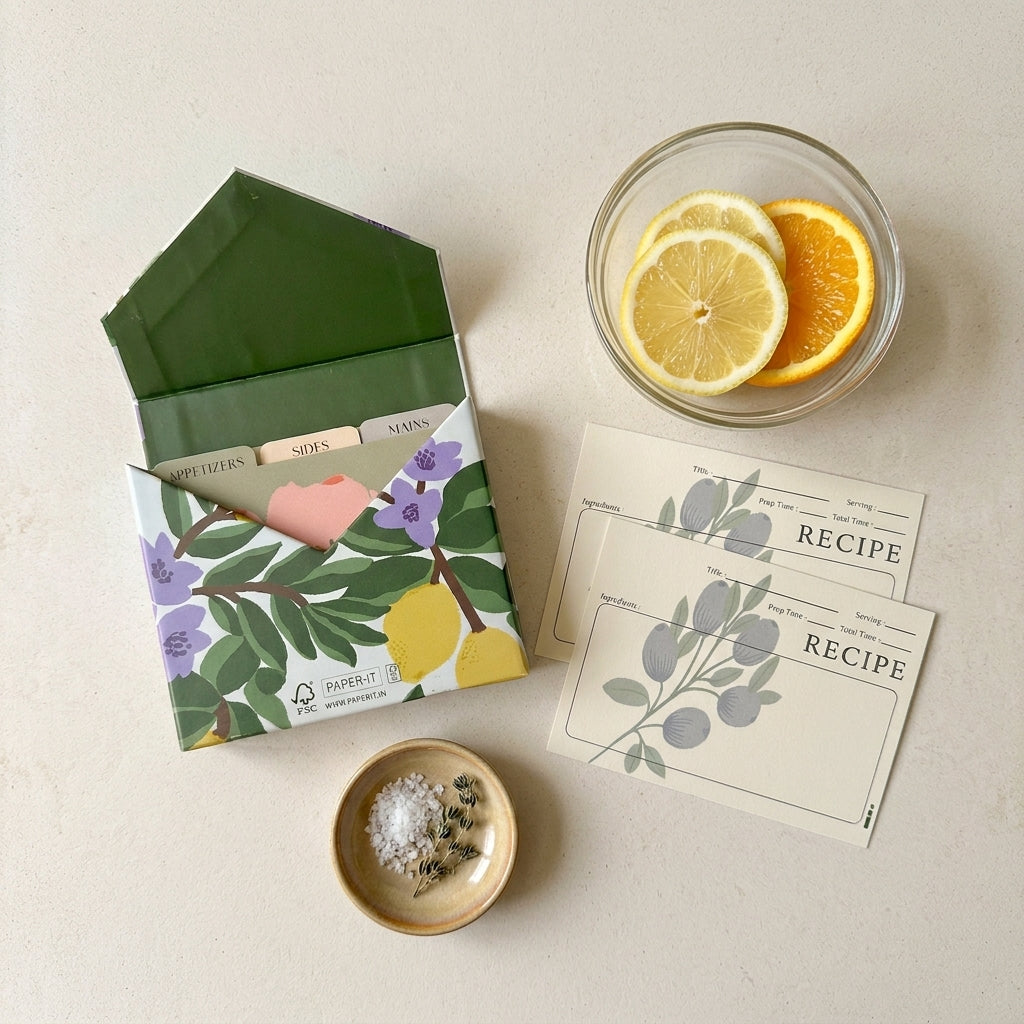 Sunny Lavender | Recipe Cards Box