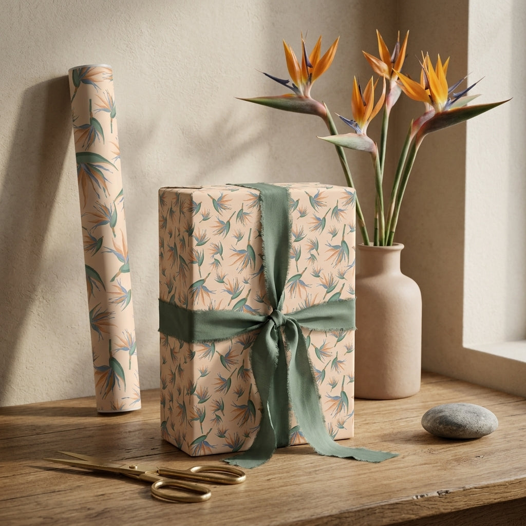Paradise wrapping sheets+note cards