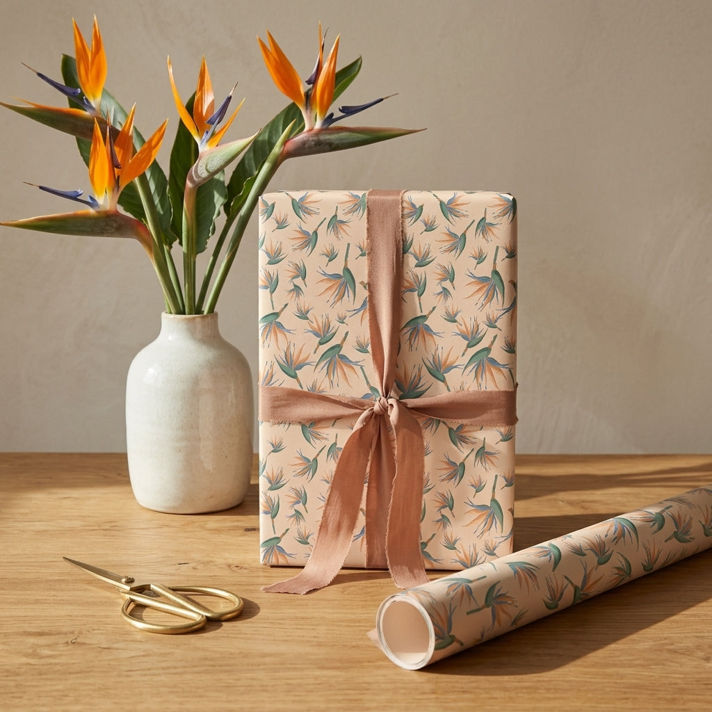 Paradise wrapping sheets+note cards