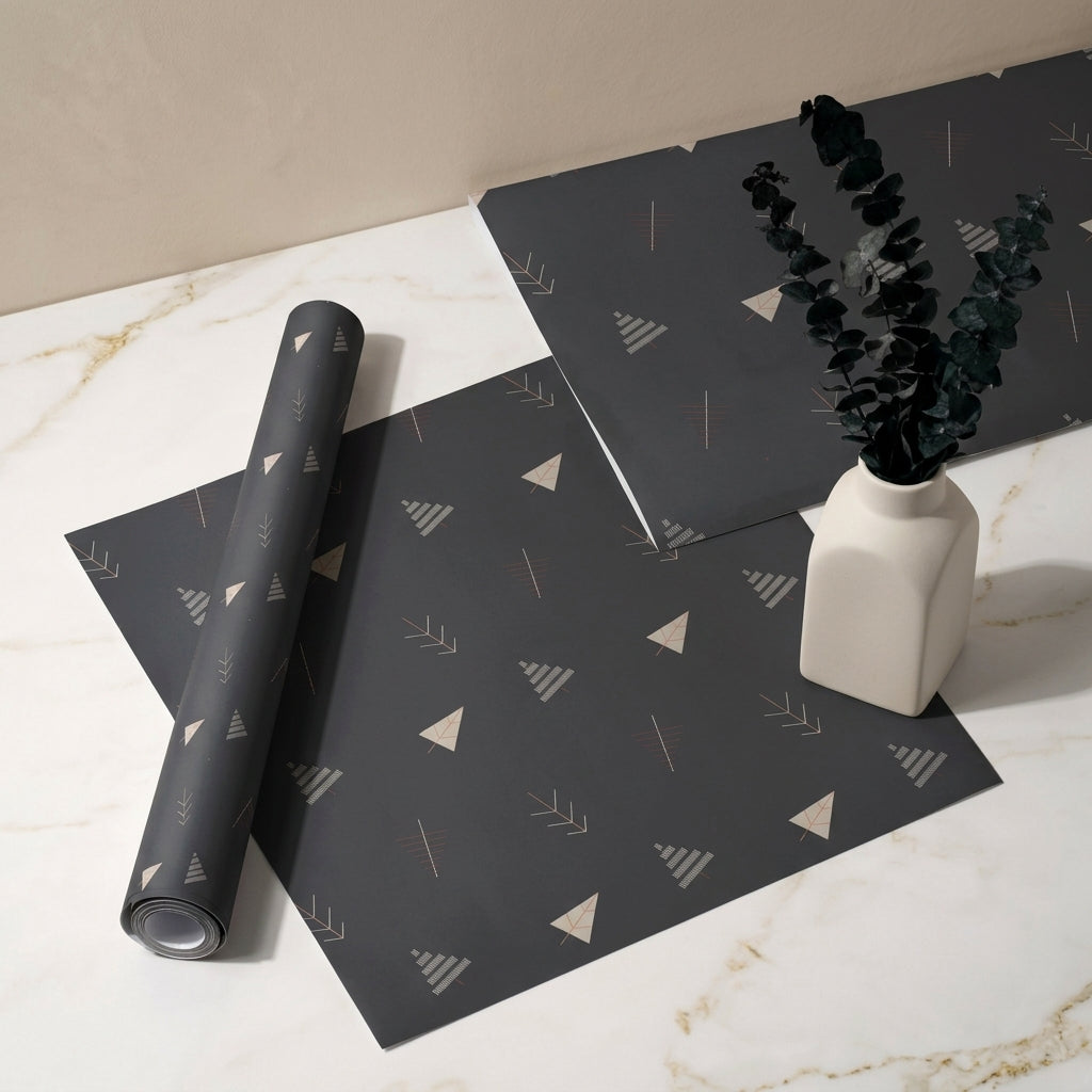 Festal twigs wrapping sheets+note cards