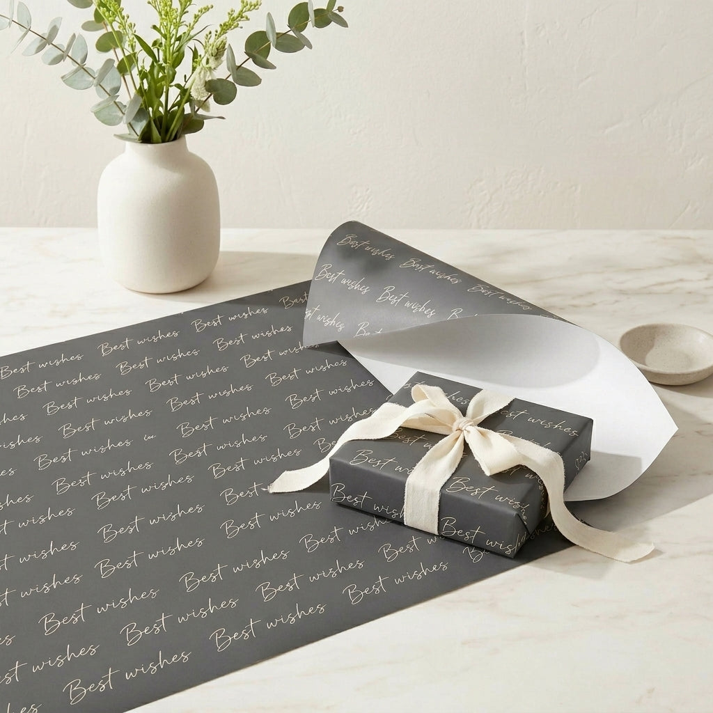 Best wishes wrapping sheets+note cards