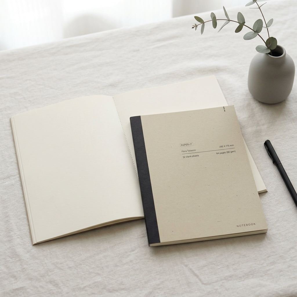 Flora tobacco notebook | Blank pages