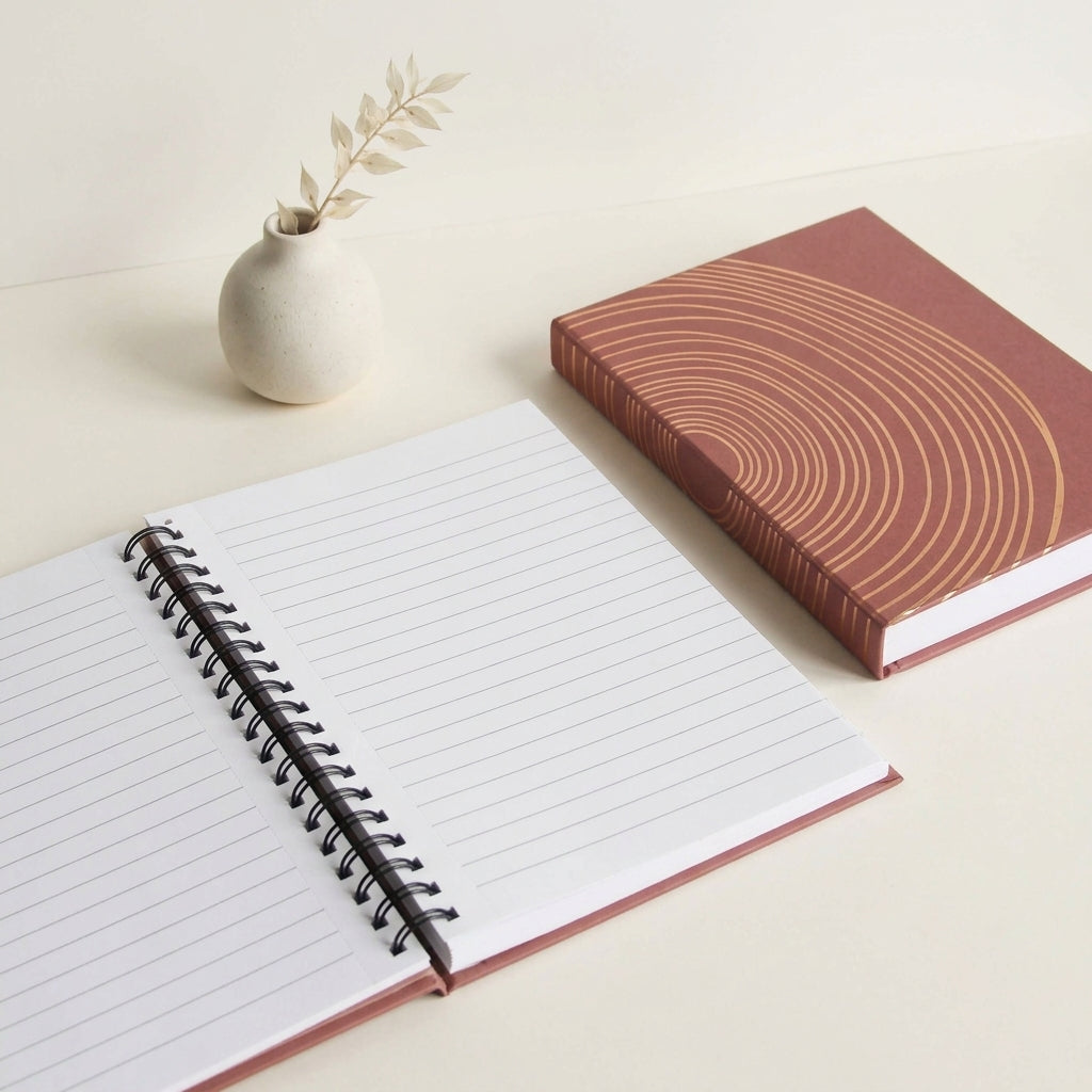 Rosebud foiled folder Notebook