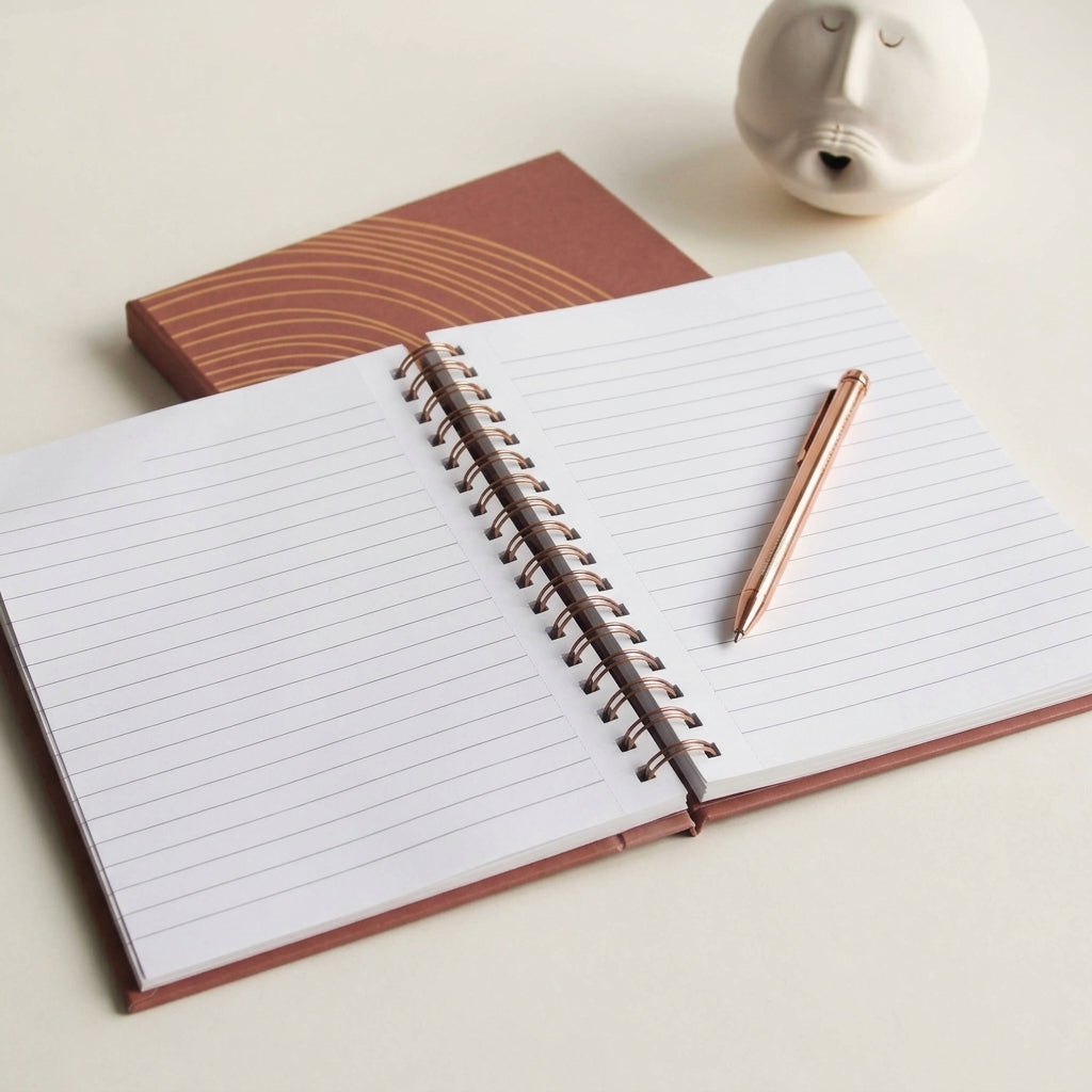 Rosebud foiled folder Notebook