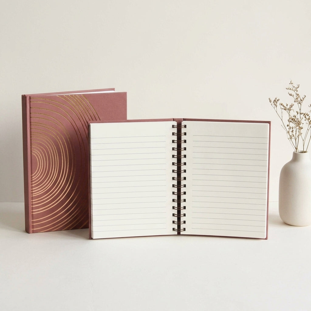 Rosebud foiled folder Notebook