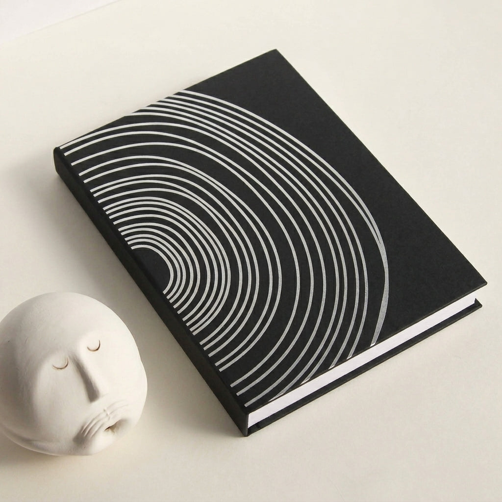 Black foiled folder Notebook