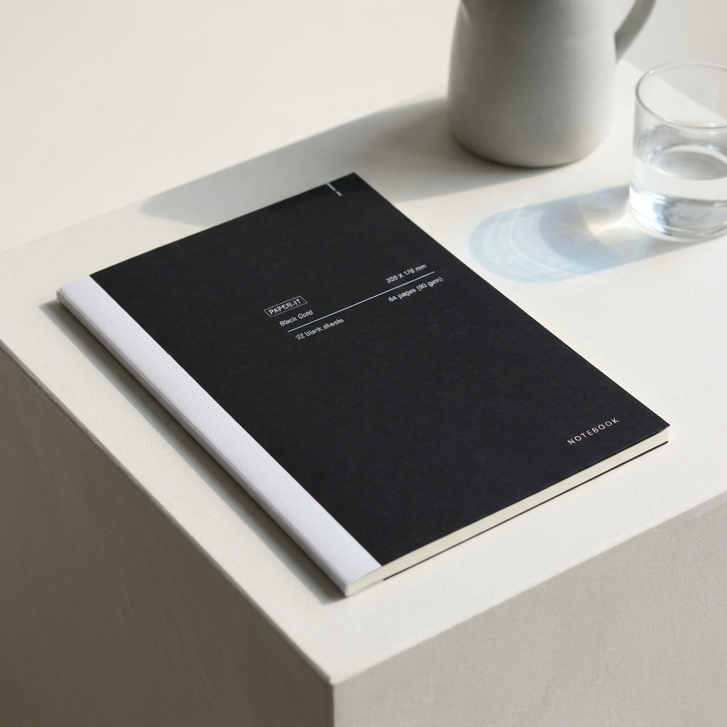 Black notebook | Blank pages