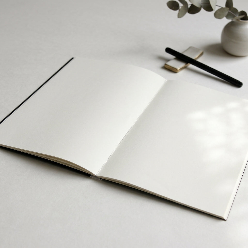 Black notebook | Blank pages